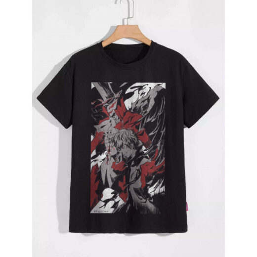 Футболка PrintBro Персона 5 Persona 5 аніме Джокер PG03433 Чорний