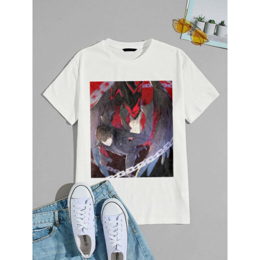 Футболка PrintBro Персона 5 Persona 5 аніме dark print PG03440 Білий
