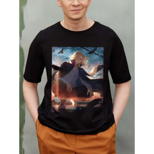 Футболка PrintBro Токійські мстники Tokyo Revengers, персонаж Manjiro Sano PG03413 goodreclama Чорний