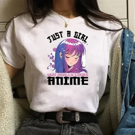 Футболка PrintBro Just a Girl Who Really Loves Anime