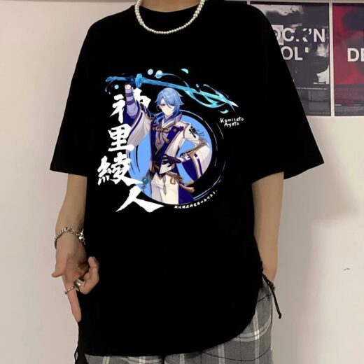 Футболка PrintBro аніме Genshin Impact Kamisato Ayato