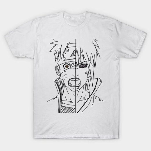 Футболка PrintBro аниме Naruto and Saske