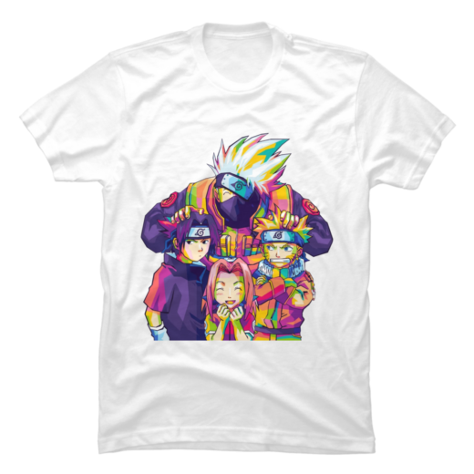 Футболка PrintBro Naruto Team 7 Pop Art