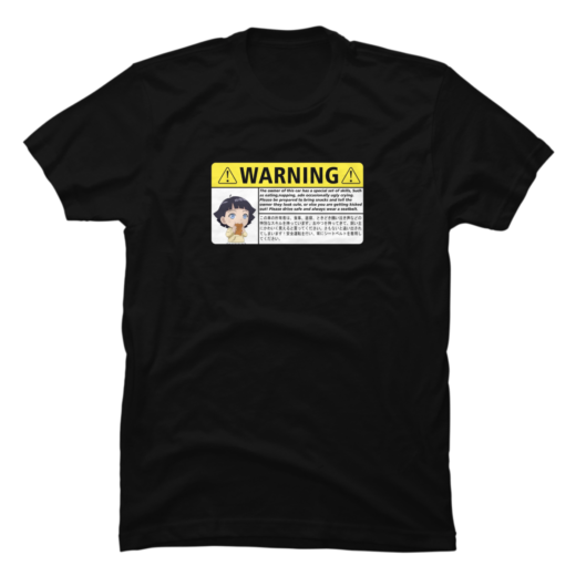 Футболка PrintBro Warning car anime cute himawari