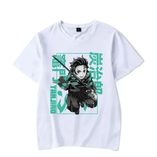 Футболка PrintBro аниме Demon Slayer Білий Art.001