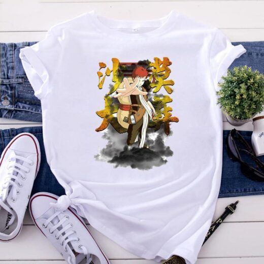 Футболка PrintBro аніме Наруто - Гаара Білий
