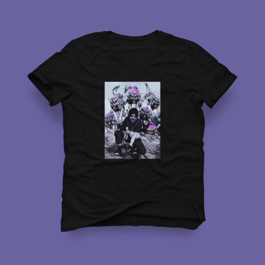 Футболка PrintBro аніме Наруто Чорний Art.002