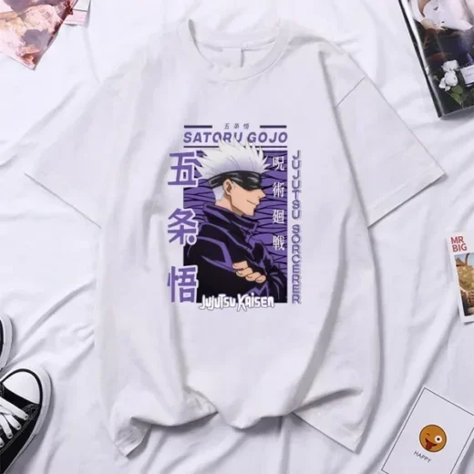 Футболка PrintBro аніме Магічна битва Білий Art.002