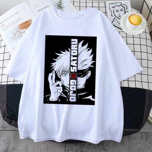 Футболка PrintBro аніме Магічна битва unisex Білий