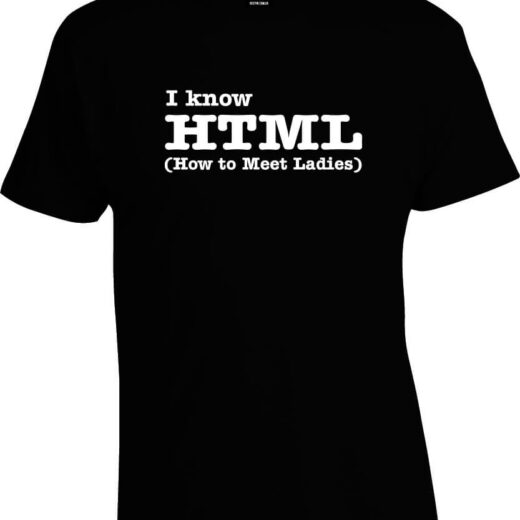 Футболка PrintBro I know HTML