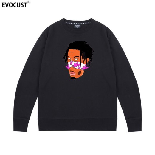 Світшот чорний PrintBro Playboi Carti Awesome rap Вінтаж