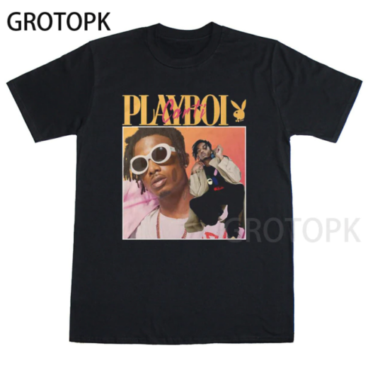 Футболка чорна PrintBro Playboi Carti free style