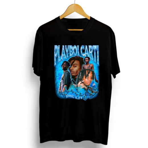 Футболка чорна PrintBro Playboi Carti four