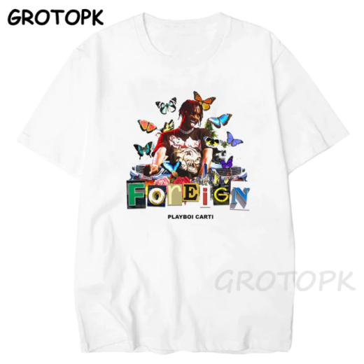 Футболка біла PrintBro Playboi Carti four