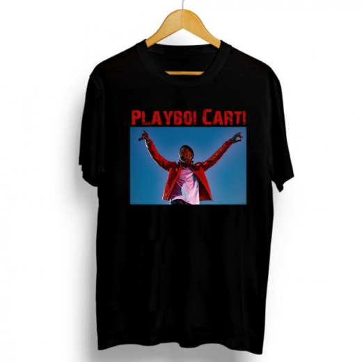 Футболка чорна PrintBro Playboi Carti вінтаж