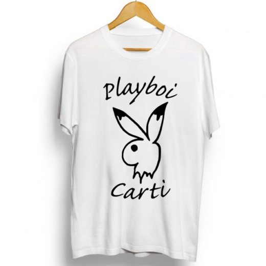 Футболка біла PrintBro Playboi Carti black white print