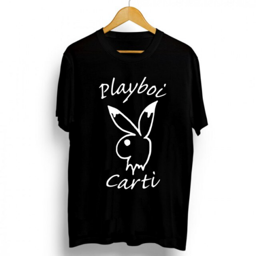 Футболка чорна PrintBro Playboi Carti black white print