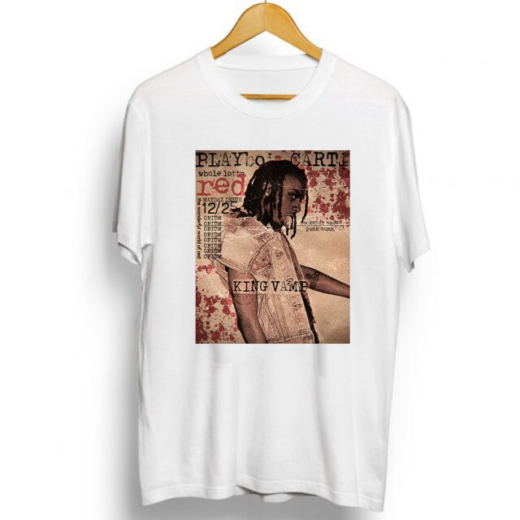 Футболка біла PrintBro Playboi Carti KINGWAMP