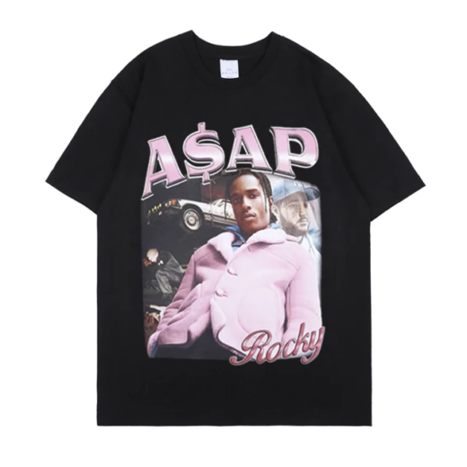 Футболка чорна PrintBro Asap Rocky style