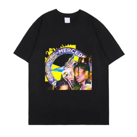 Футболка чорна PrintBro Asap Rocky merced