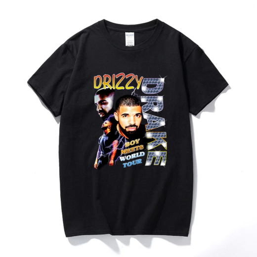 Футболка чорна PrintBro Drake DRIZZY
