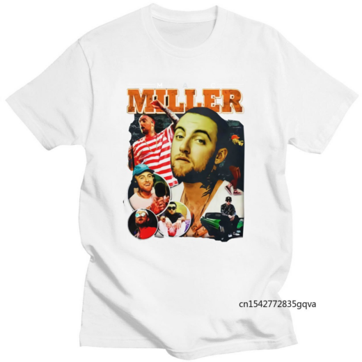 Футболка біла PrintBro Mac Miller портрет