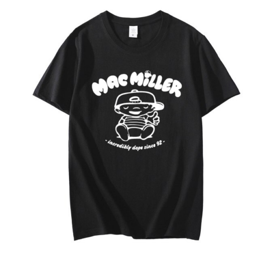 Футболка чорна PrintBro Mac Miller black white print