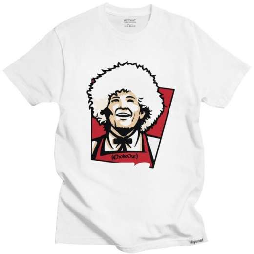 Футболка біла PrintBro Khabib Nurmagomedov з цікавим принтом