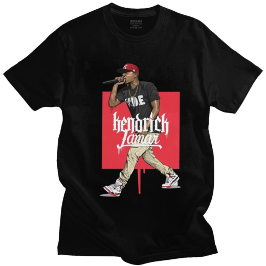 Футболка чорна PrintBro Kendrick Lamar