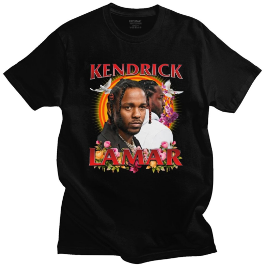 Футболка чорна PrintBro Kendrick Lamar hip-hop