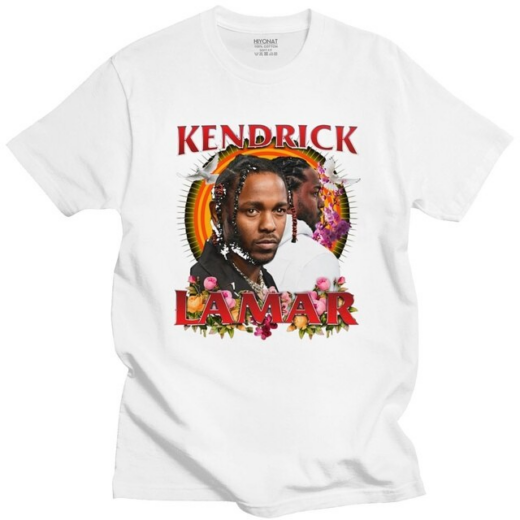 Футболка біла PrintBro Kendrick Lamar hip-hop