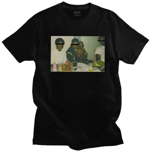 Футболка чорна PrintBro Kendrick Lamar фото дітей