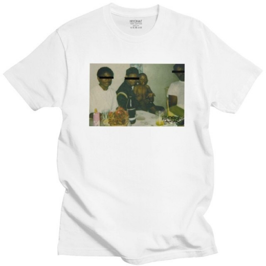 Футболка біла PrintBro Kendrick Lamar фото дітей