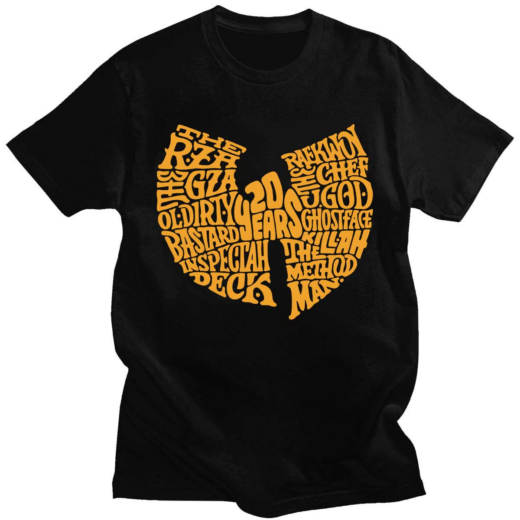 Футболка чорна PrintBro музика Wu Tang Clan