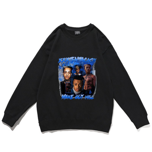 Світшот чорний PrintBro музика Xxxtentacion print