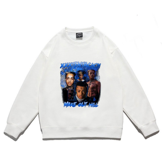 Світшот білий PrintBro музика Xxxtentacion print