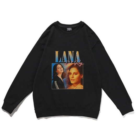 Світшот чорний PrintBro музика Lana Del Rey