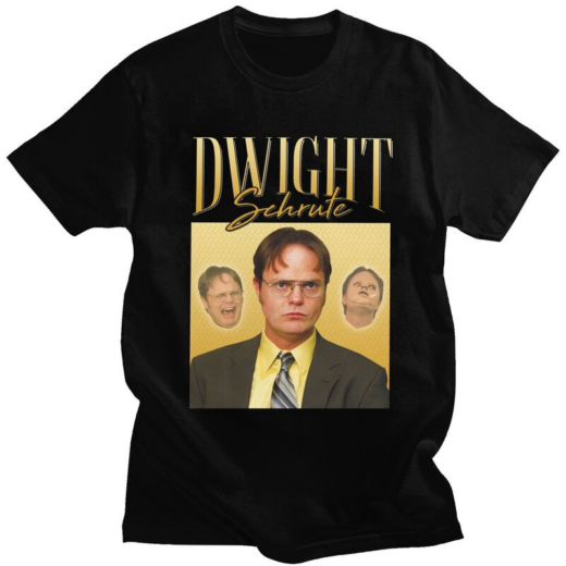 Футболка чорна PrintBro фільми Dwight Schrute