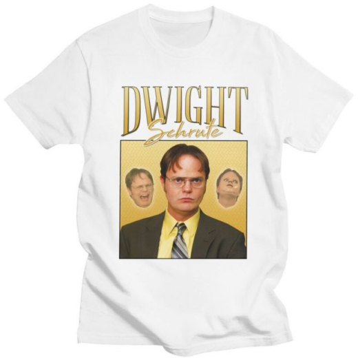 Футболка біла PrintBro фільми Dwight Schrute