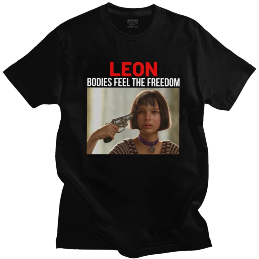 Футболка чорна PrintBro фільми Leon The Professional