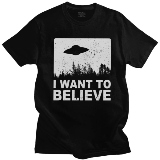 Футболка чорна PrintBro фільми I want to believe