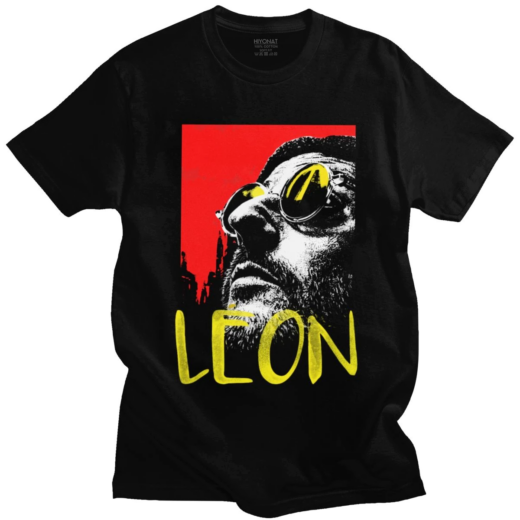 Футболка чорна PrintBro фільми Leon 80s Mathilda Natalie Portman Besson Flim
