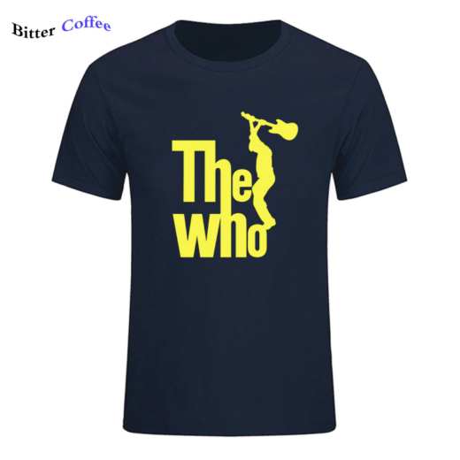 Футболка чорна PrintBro рок THE WHO black and yellow