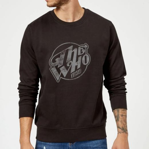 Світшот чорний PrintBro музика рок THE WHO