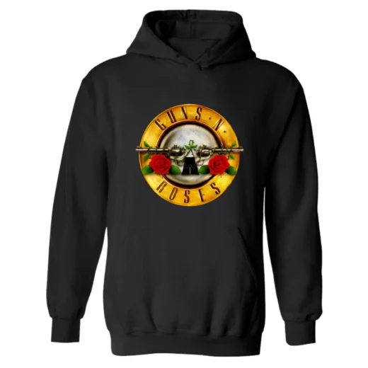 Худі чорний PrintBro Рок GUNS N` ROSES