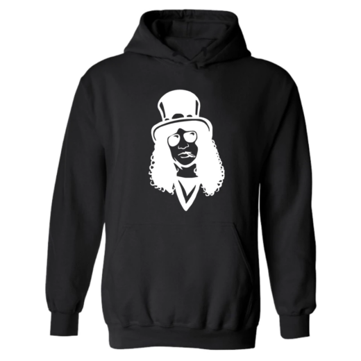 Худі чорний PrintBro Рок GUNS N` ROSES white P