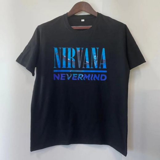 Футболка чорна PrintBro рок NIRVANA "nevermind"