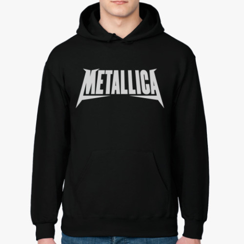 Худі чорний PrintBro Рок METALLICA grey