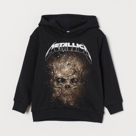 Худі чорний PrintBro Рок METALLICA print