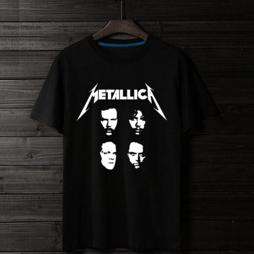 Футболка чорна PrintBro рок METALLICA four